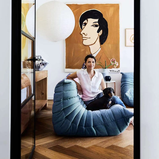 Customizable Leather Corner Sofa – Modular Caterpillar Sofa in Stylish Colors