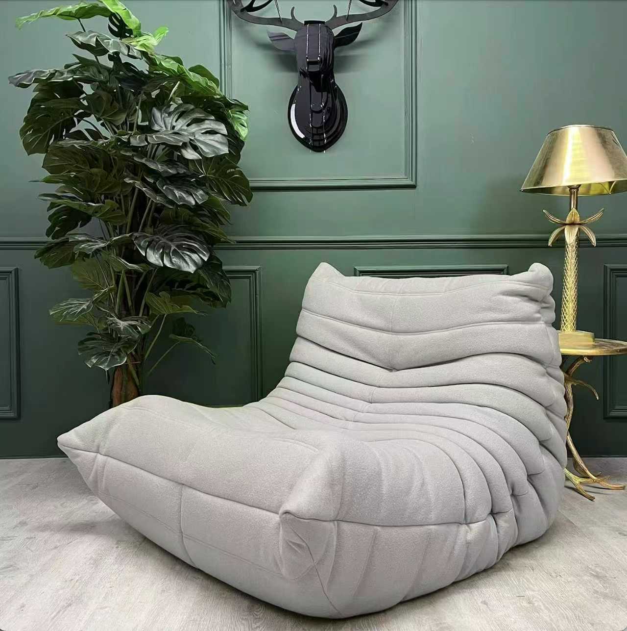 Modern Caterpillar Sofa low-profile ergonomic foam lounge chair and loveseat for living room