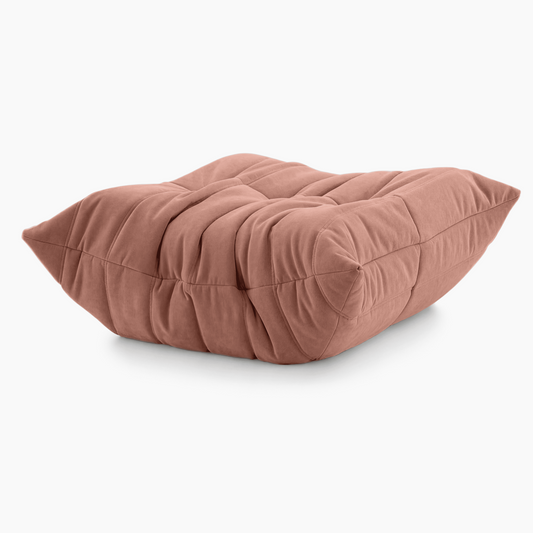 Togo Ottoman plush fireside chair with customizable color and material, free worldwide delivery, and eight-year warranty