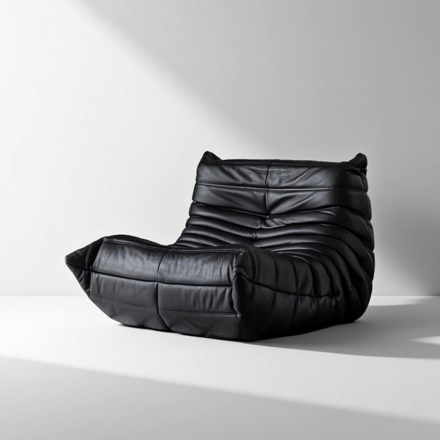 Modern Caterpillar Sofa Lounge Chair and Loveseat with all-foam design for cozy comfort