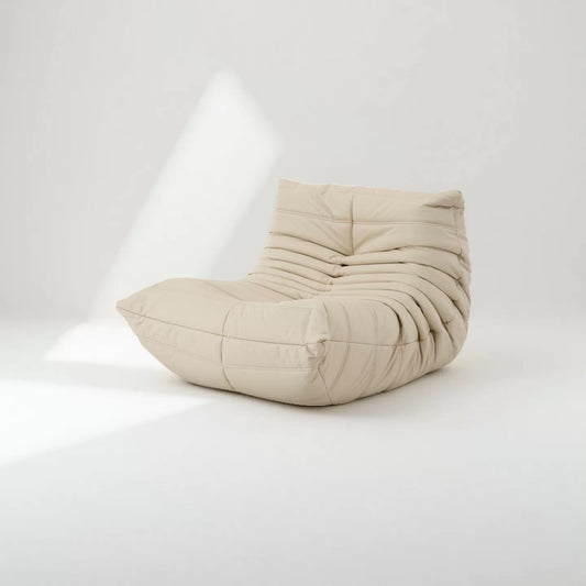 Caterpillar Chair lounge chair in Martha fabric with Togo-inspired design for cozy living rooms