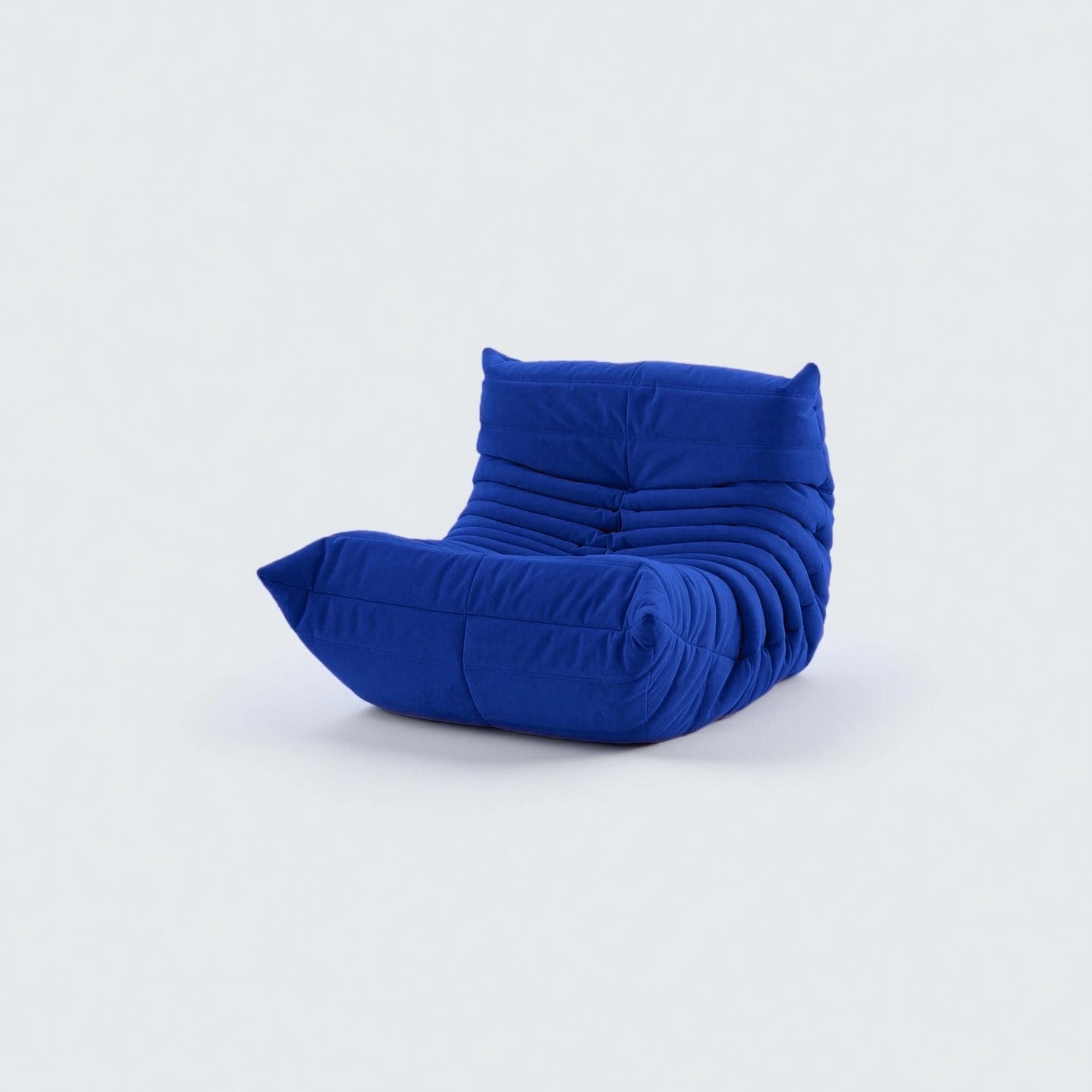 Wave Lounge Chair – Cozy Fabric Armless Seat in 9 Colors