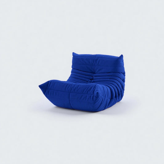 Caterpillar Lounge Chair – Cozy Fabric Armless Seat in 9 Colors