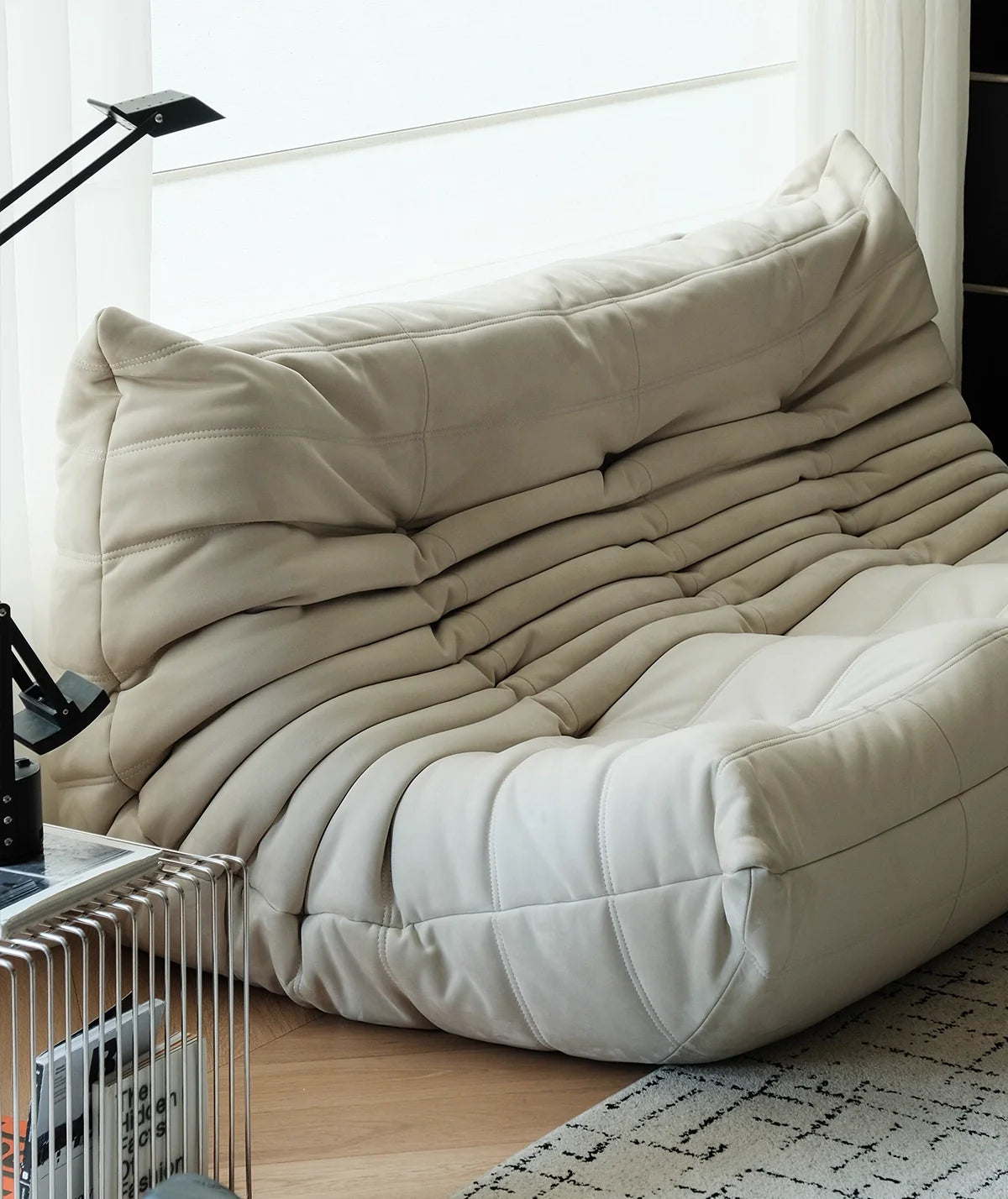 Wave Loveseat Sofa Modern 2 Seater Lounge Couch