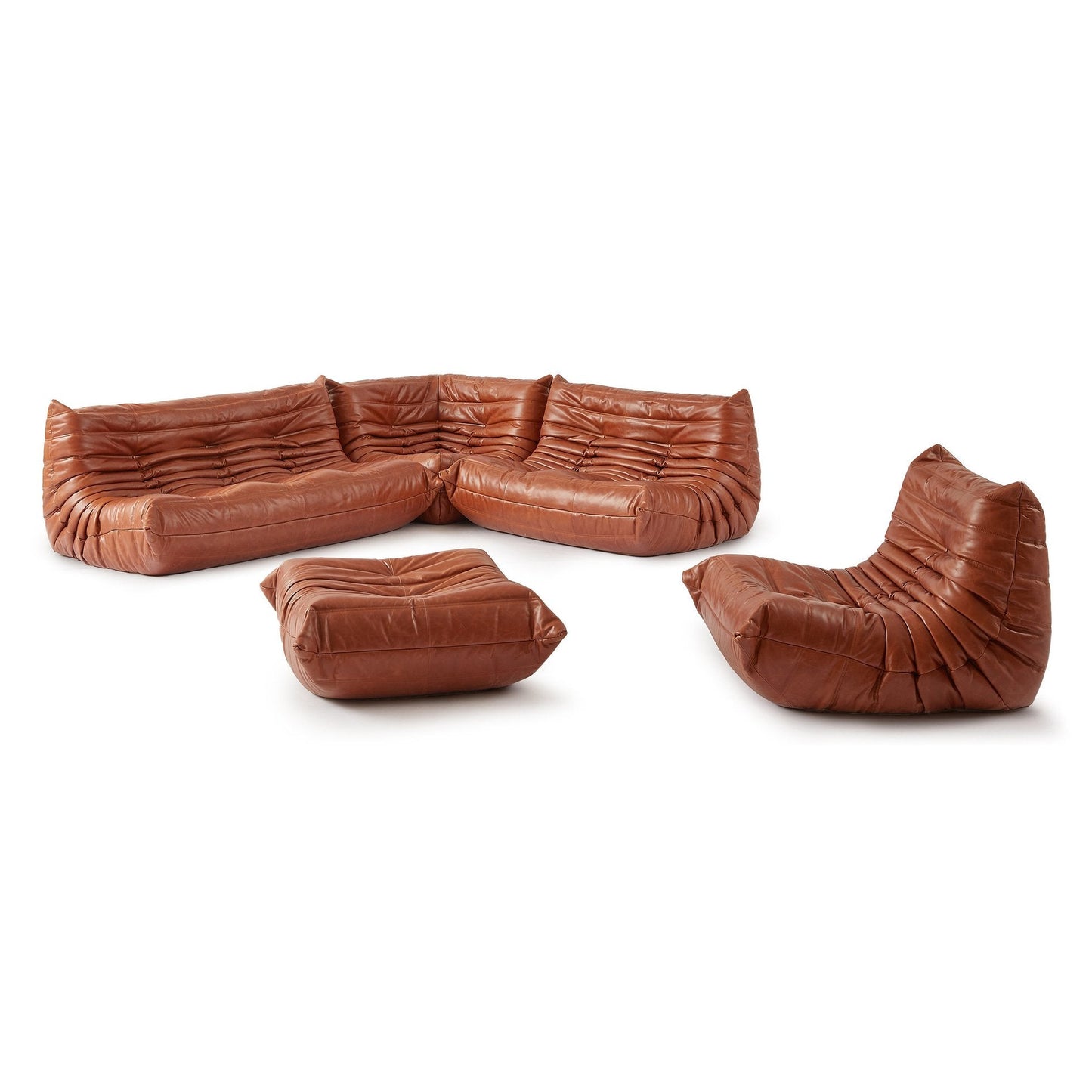 Modern 5-piece modular sofa set with custom colors and sectional design