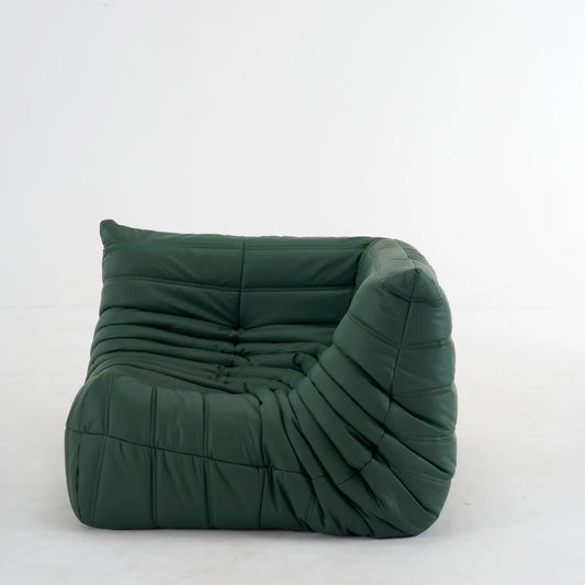 Customizable leather Caterpillar corner sofa in modular design with stylish colors