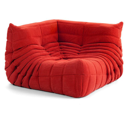 Corduroy Corner Sofa – Modern Cozy L-Shaped Couch for Small Living Rooms