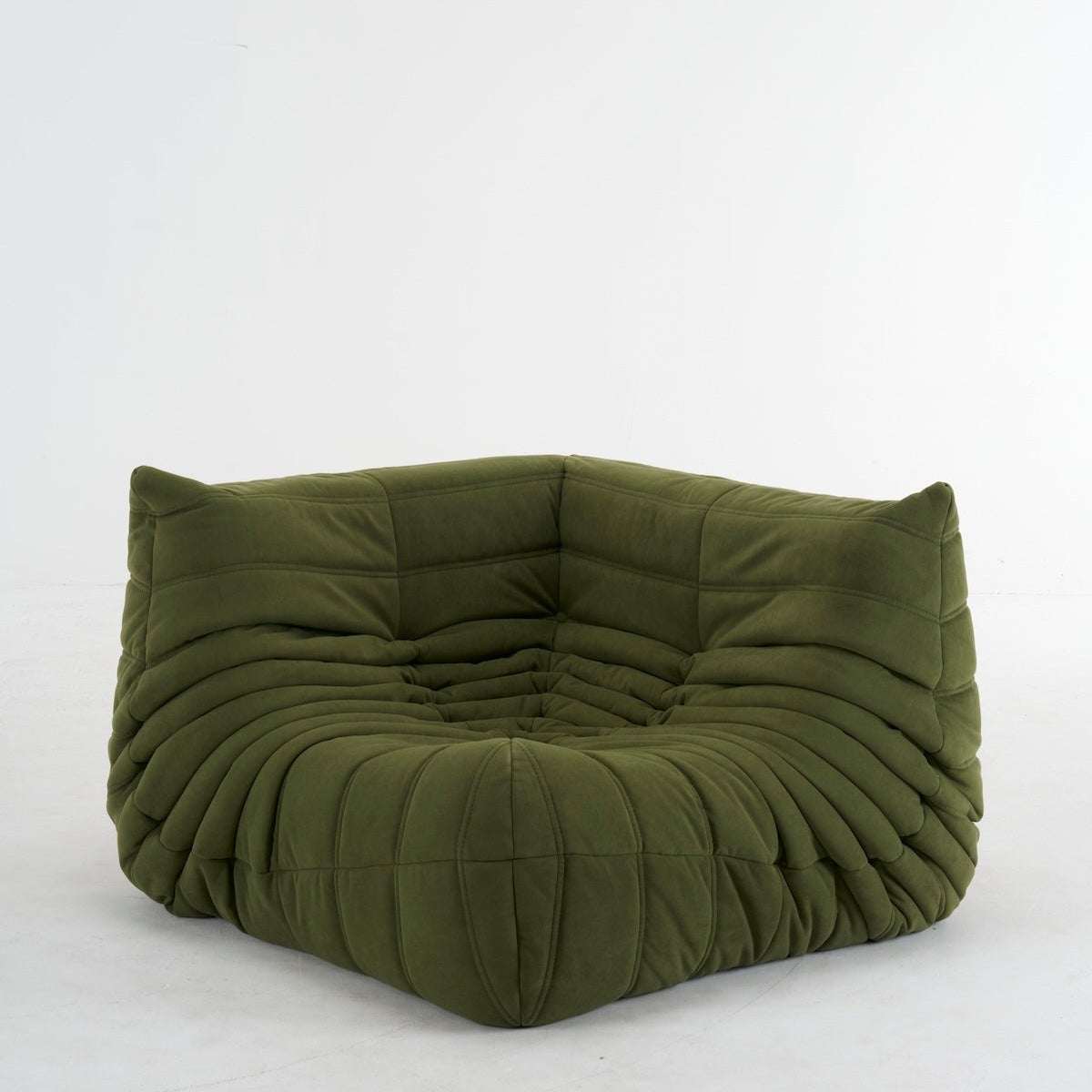 Suede Corner Sofa – Modern Cozy L-Shaped Sectional Couch for Living Room